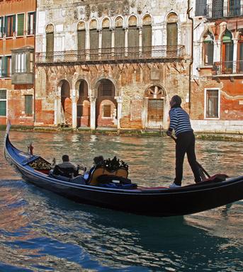 a typical water canal of Venice - Italy